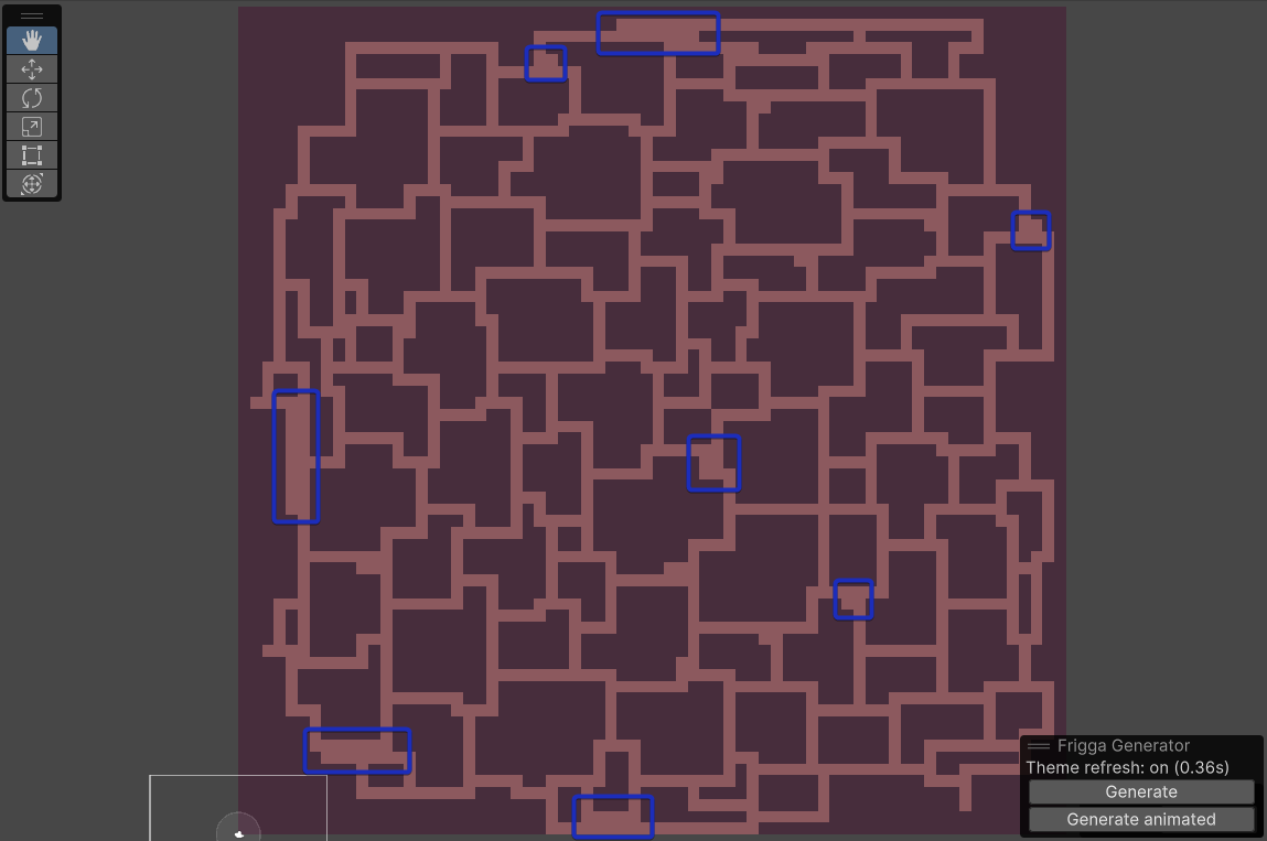 Blue regions highlight some of the places where double paths were produced