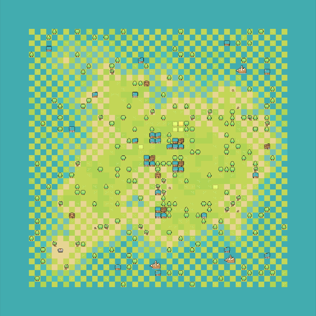 Level generated with the Checkerboard post-processor