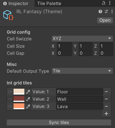 Adding a Lava int grid tile