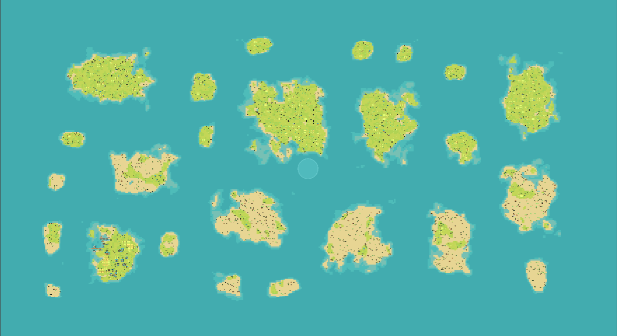 Multiple islands generated inside a single level