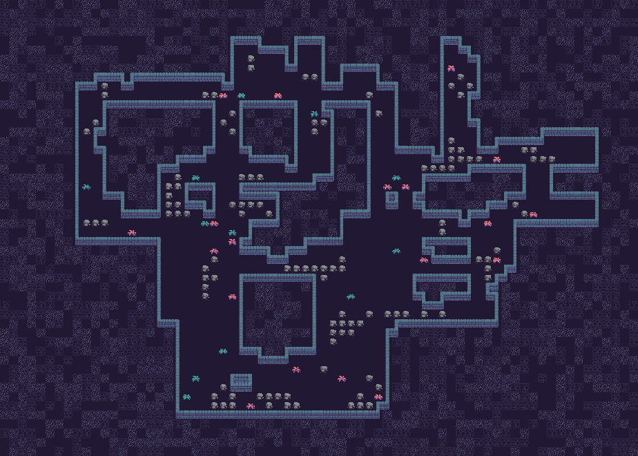 Using Perlin noise rule control to place rocks