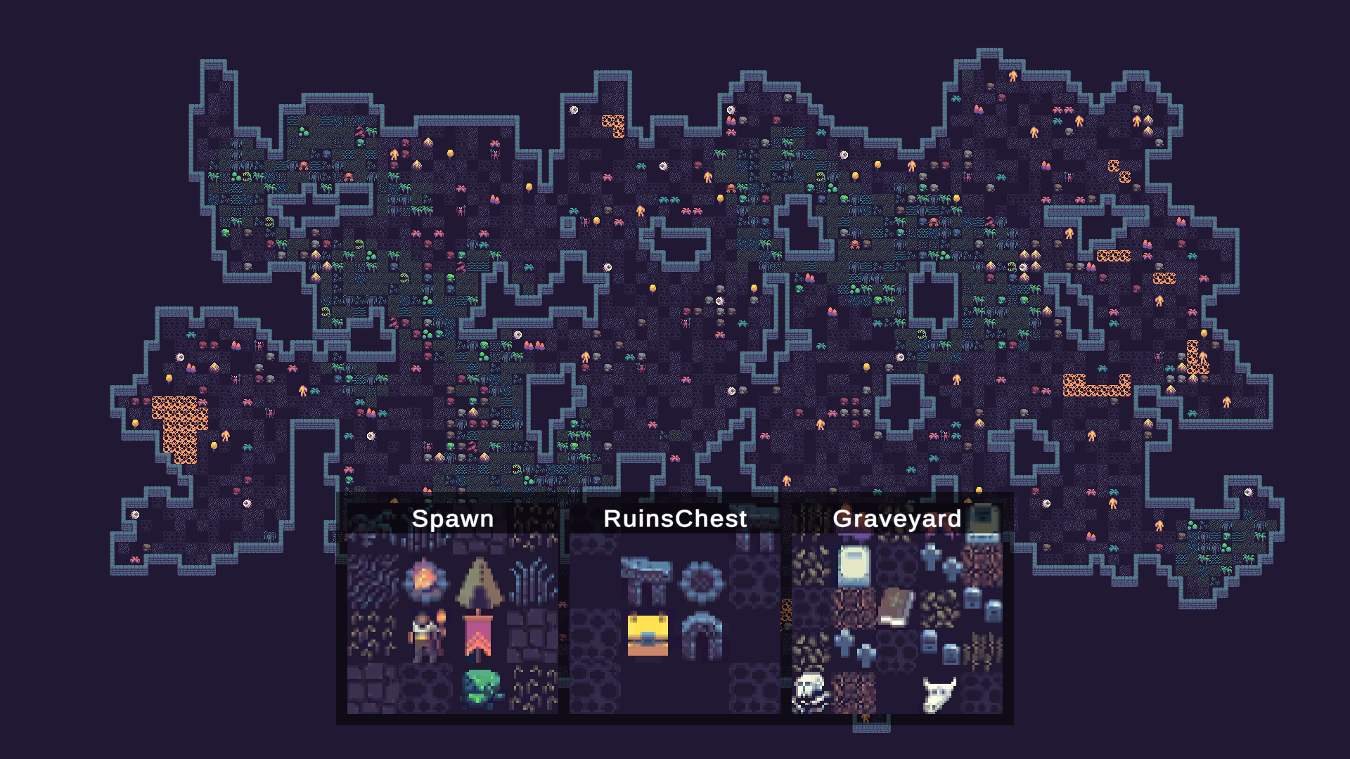 I created 3 structures to be placed inside the level