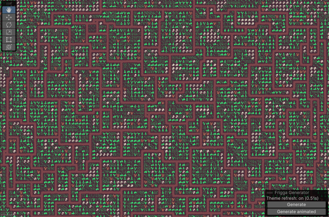 Level with a tileset applied
