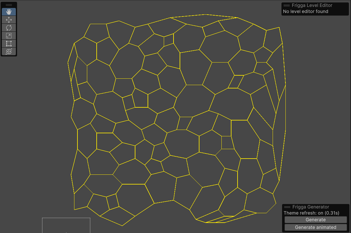 Example of a Voronoi diagram for a bunch of random points